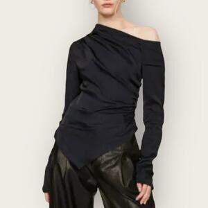 NWT | A.L.C | Jaime One Shoulder Asymmetrical Top | Black | Size 6